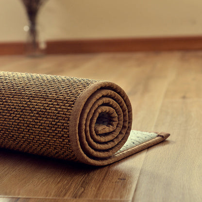 Vivolux | Lässiger Mehrfarbiger Schlichter Teppich Flachs Kabine Teppich Rutschfest Pflegeleicht Waschbarer Innenraumteppich zur Dekoration