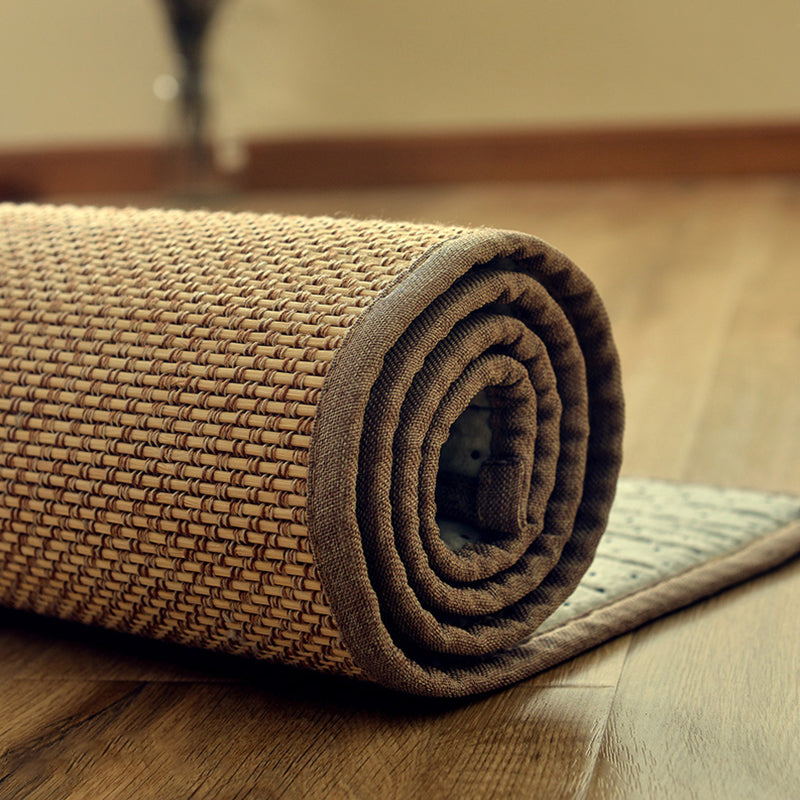 Vivolux | Lässiger Mehrfarbiger Schlichter Teppich Flachs Kabine Teppich Rutschfest Pflegeleicht Waschbarer Innenraumteppich zur Dekoration