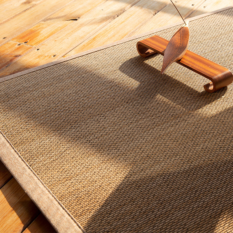 Vivolux | Lässiger Mehrfarbiger Schlichter Teppich Flachs Kabine Teppich Rutschfest Pflegeleicht Waschbarer Innenraumteppich zur Dekoration