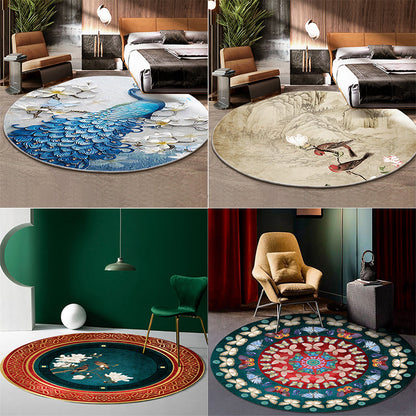 Vivolux | Klassiek Bloem en Vogel Tapijt Multicolor Chinese Tapijt Synthetisch Antislip Achterkant Vlekbestendig Tapijt voor Deco