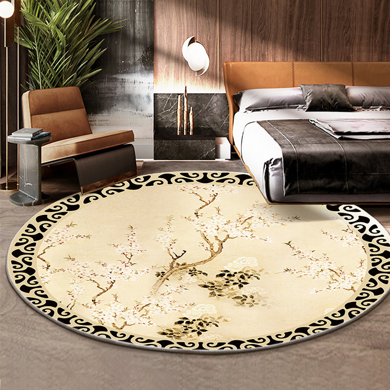 Vivolux | Klassiek Bloem en Vogel Tapijt Multicolor Chinese Tapijt Synthetisch Antislip Achterkant Vlekbestendig Tapijt voor Deco