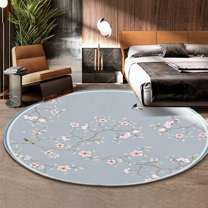 Vivolux | Klassiek Bloem en Vogel Tapijt Multicolor Chinese Tapijt Synthetisch Antislip Achterkant Vlekbestendig Tapijt voor Deco