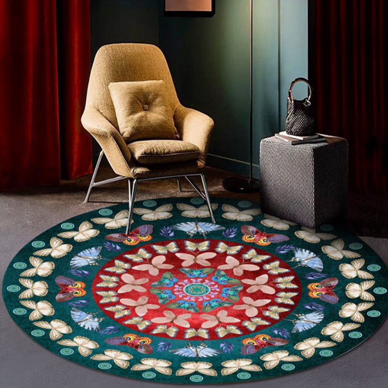 Vivolux | Klassiek Bloem en Vogel Tapijt Multicolor Chinese Tapijt Synthetisch Antislip Achterkant Vlekbestendig Tapijt voor Deco