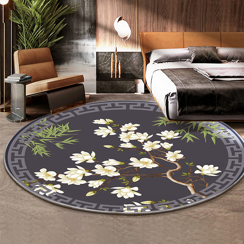Vivolux | Klassiek Bloem en Vogel Tapijt Multicolor Chinese Tapijt Synthetisch Antislip Achterkant Vlekbestendig Tapijt voor Deco