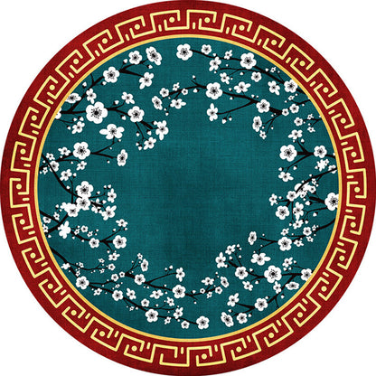 Vivolux | Betoverend Multicolor Bloemenprint Tapijt Polyester Aziatisch Tapijt Antislip Huisdier vriendelijk Vlekbestendig Tapijt voor Thuis