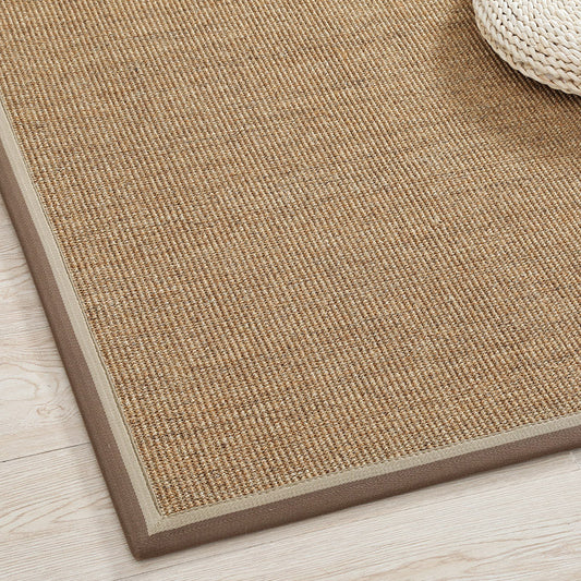 Vivolux | Primitief Multicolor Effen Vloerkleed Sisal Japanse Tapijt Wasbaar Vlekbestendig Anti-slip Vloerkleed met Stofrand voor Thuis