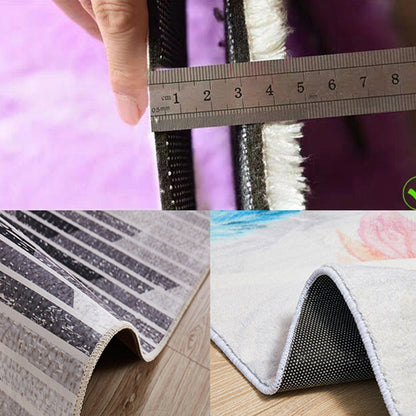 Vivolux | Multicolor Abstract Art Gedruckter Teppich Polypropylen Minimalistischer Teppich Maschinenwaschbar Antirutsch-Rücken Fleckenresistenter Teppich für großes Zimmer