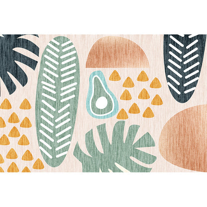 Vivolux | Multi Color Modernist Teppich Synthetik Morandi Farbblock Abstrakter Teppich Waschbar Fleckenresistent Anti-Rutsch Teppich zur Dekoration