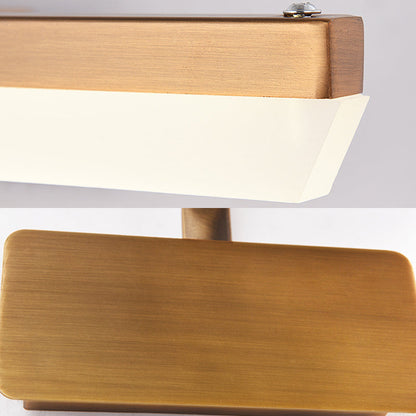 Vivolux | Arm verstelbare LED wandlamp met gewei 17"/23"/31.5" brede acryl LED badverlichting in messing, warm/wit licht