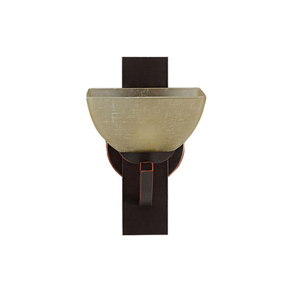 Vivolux | Dome Schlafzimmer Wandbeleuchtung Retro Mattglas 1 Licht Schwarz Wandlaterne mit Metall gebogenem Arm