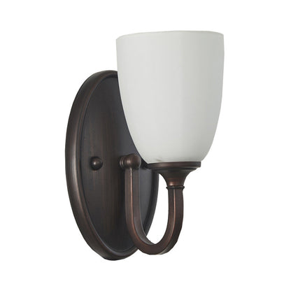 Vivolux | Witte Dome Wandlamp Retro Melkglas 1/2-Licht Woonkamer Wandlamp met Metalen Achterplaat