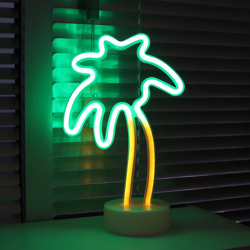 Vivolux | Neon Sign Kleine LED Nachtverlichting Kinderen Plastic Wit Batterij Tafellicht voor Slaapkamer
