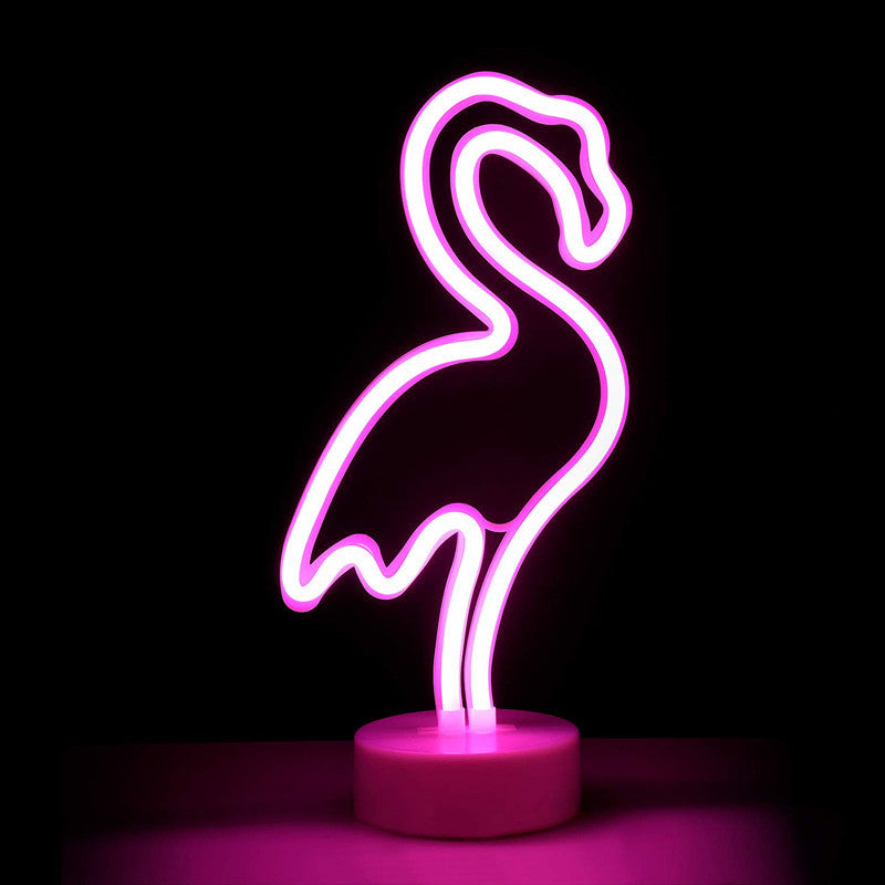 Vivolux | Neon Sign Kleine LED Nachtverlichting Kinderen Plastic Wit Batterij Tafellicht voor Slaapkamer