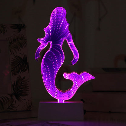 Vivolux | Neon Sign Kunsstof Nachtkast Lamp Cartoon Wit Batterij LED Tafellamp voor Meisjeskamer