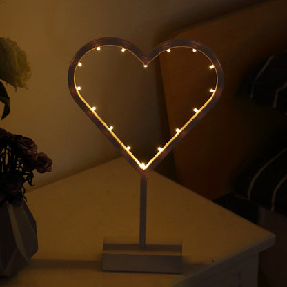 Vivolux | Kerstmodellering Batterij Nachtlamp Creatieve Eenvoudige Plastic Witte LED Tafellamp voor Kinderkamer