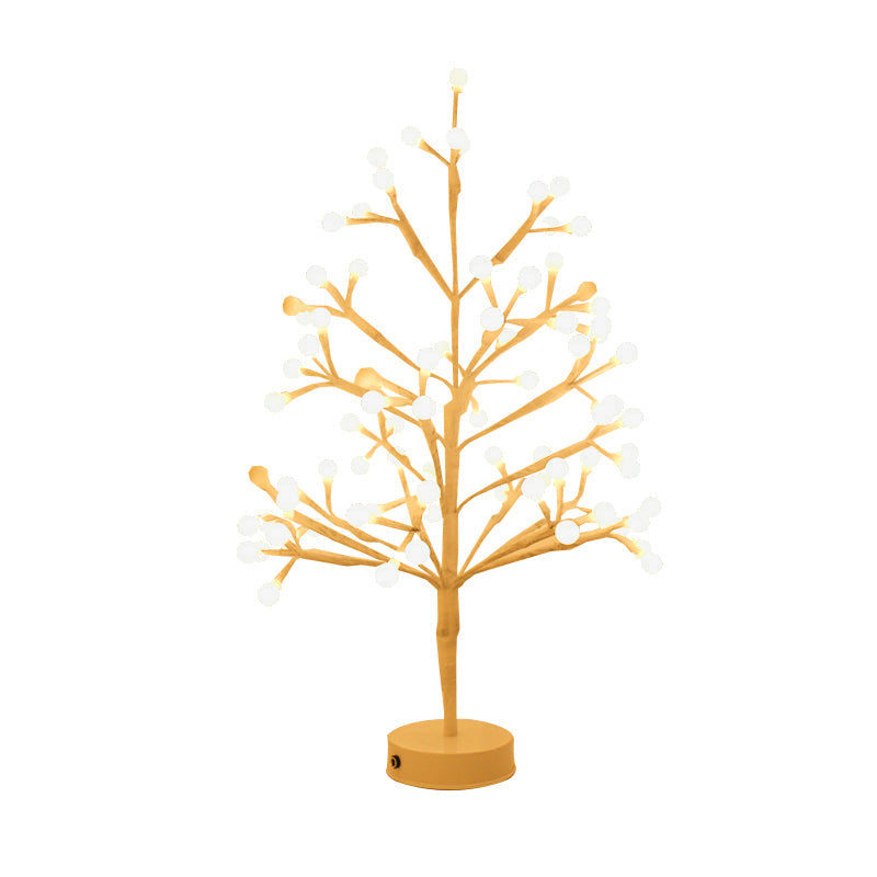 Vivolux | Plastic Tree Shaped Nachtkastlamp Nordic Stijl Witte LED Tafellamp voor Slaapkamer