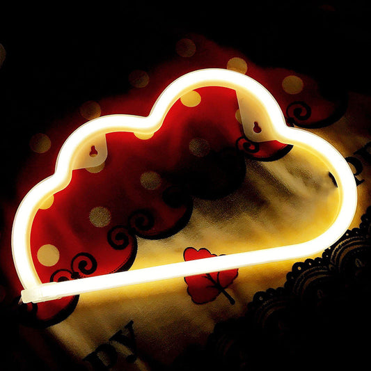 Vivolux | Plastic Cloud LED Wand Nachtverlichting Kinderen Witte Nacht Tafellicht met Oplaadbare USB Plug