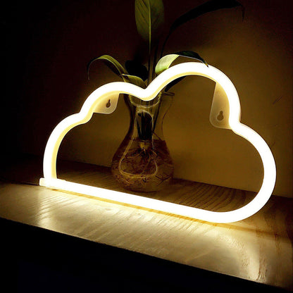 Vivolux | Plastic Cloud LED Wand Nachtverlichting Kinderen Witte Nacht Tafellicht met Oplaadbare USB Plug