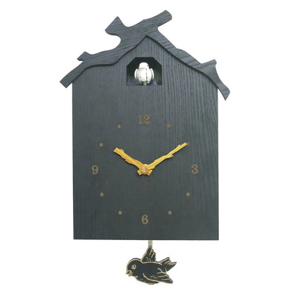 Vivolux | Cuckoo Pendelstille Wanduhr für das Wohnzimmer 12 Zoll