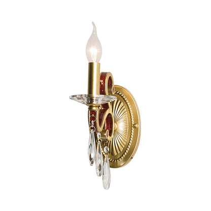 Vivolux | 1 Leichtmetall Wandleuchte Landhausstil Goldene Conen Schlafzimmer Wandleuchtenarmatur mit/ohne Schirm