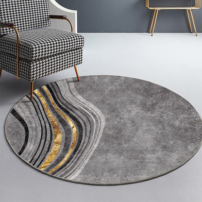 Vivolux | Formaler Farbblockteppich Mehrfarbiger Polyester-Teppich Rutschfest Haustierfreundlich Waschbarer Indoor-Teppich für das Wohnzimmer