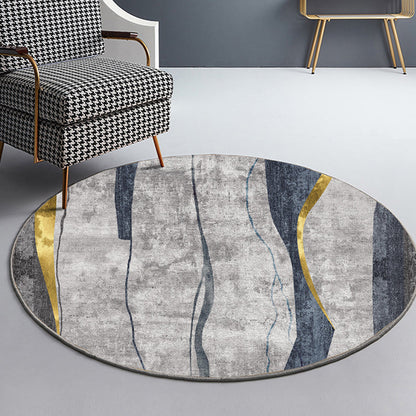 Vivolux | Formaler Farbblockteppich Mehrfarbiger Polyester-Teppich Rutschfest Haustierfreundlich Waschbarer Indoor-Teppich für das Wohnzimmer