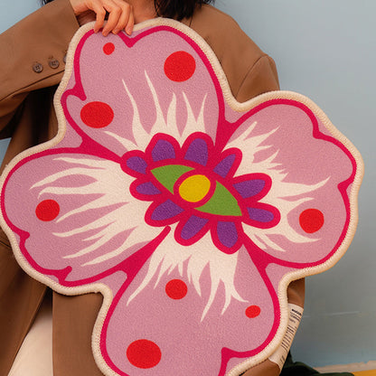 Vivolux | Neuheitenform Pflanzenteppich Mehrfarbig Fancies Teppich Polypropylen Rutschfeste Rückseite Fleckenresistenter Teppich für Raum