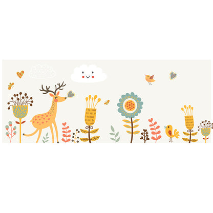 Vivolux | Funky Cartoon Print Tapijt Multi Gekleurd Katoenmix Binnen Tapijt Antislip Achterkant Machine Wasbaar Vloerkleed voor Slaapkamer