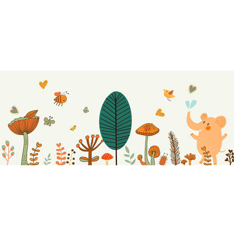 Vivolux | Funky Cartoon Print Tapijt Multi Gekleurd Katoenmix Binnen Tapijt Antislip Achterkant Machine Wasbaar Vloerkleed voor Slaapkamer