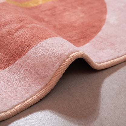 Vivolux | Funky Cartoon Print Tapijt Multi Gekleurd Katoenmix Binnen Tapijt Antislip Achterkant Machine Wasbaar Vloerkleed voor Slaapkamer