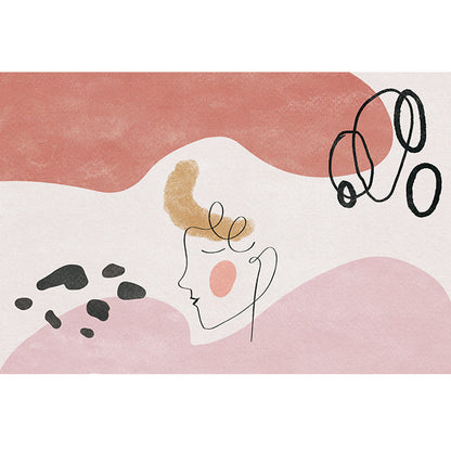 Vivolux | Funky Cartoon Print Tapijt Multi Gekleurd Katoenmix Binnen Tapijt Antislip Achterkant Machine Wasbaar Vloerkleed voor Slaapkamer