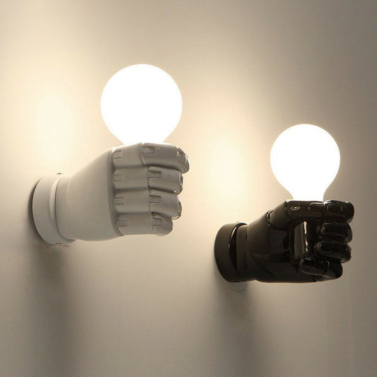 Vivolux | Resin Fist Wandleuchte Fixture Künstlerisch 1 Glühbirne Wandmontierte Beleuchtung für Restaurant
