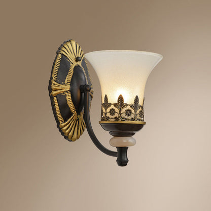 Vivolux | Flared Schlafzimmer Wandleuchte Rustikale Milchglas Wandmontierte Lampe