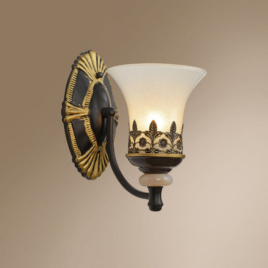 Vivolux | Flared Schlafzimmer Wandleuchte Rustikale Milchglas Wandmontierte Lampe