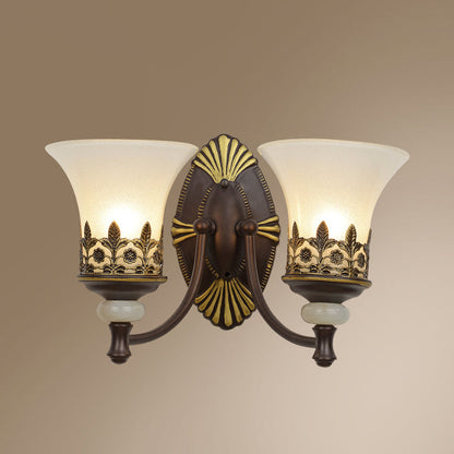 Vivolux | Flared Schlafzimmer Wandleuchte Rustikale Milchglas Wandmontierte Lampe