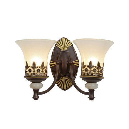 Vivolux | Flared Schlafzimmer Wandleuchte Rustikale Milchglas Wandmontierte Lampe