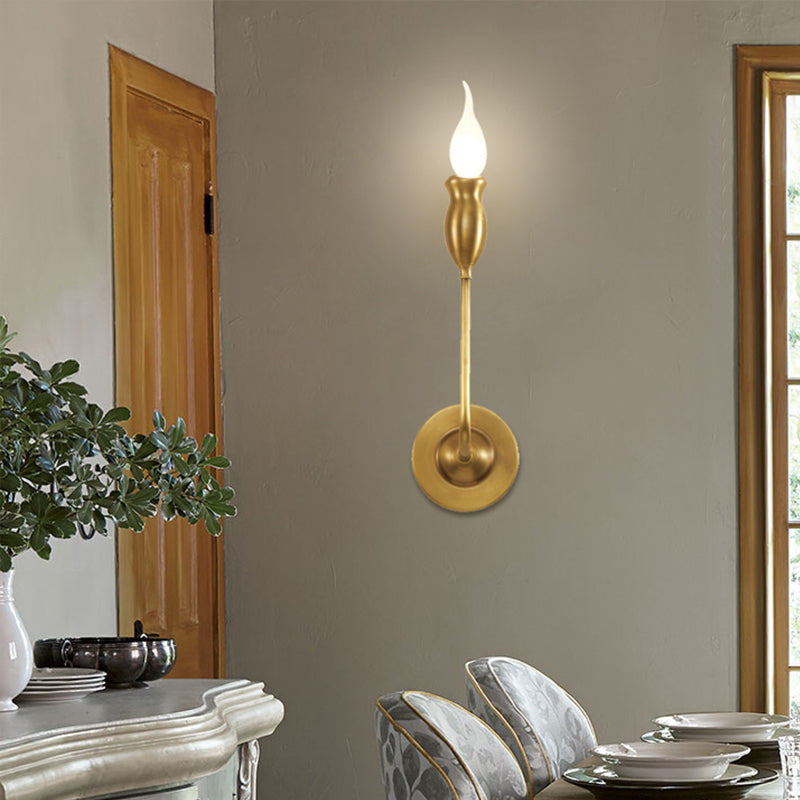 Vivolux | 1/2-Head Metall Wandlampe Vintage Stil Messing Kerze Esszimmer Wand Sconce Beleuchtung