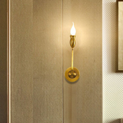 Vivolux | 1/2-Head Metall Wandlampe Vintage Stil Messing Kerze Esszimmer Wand Sconce Beleuchtung