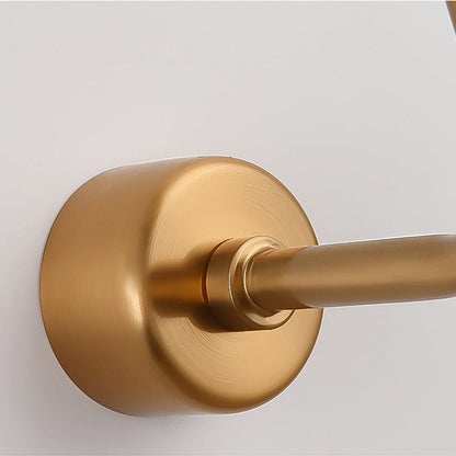 Vivolux | Goldene Freilicht-Birne Wandlampe Retro Metall 1-Licht Wohnzimmer Wandmontierte Leuchte mit linearem Arm