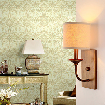 Vivolux | Stoffen Schaduw Cilindrische Wandlamp Vintage Stijl 1/2-Licht Slaapkamer Wandlamp Sconces in Flaxen