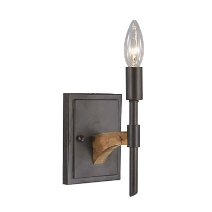 Vivolux | 1 Kopf Kerze/Kegel Wand Sconce Beleuchtung Retro Schwarz Metall Wandmontierte Lampe Ohne Schirm/mit Schirm