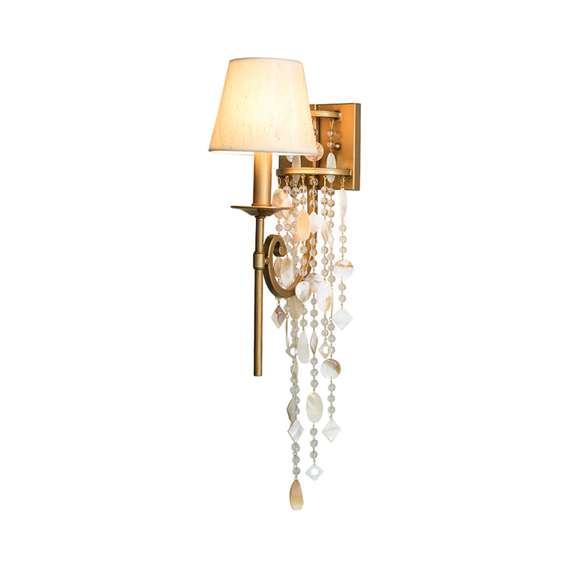 Vivolux | Torch Schlafzimmer Wandlicht Leuchte Klassische Metall 1 Licht Braun/Gold Wandleuchte mit/ohne Schirm