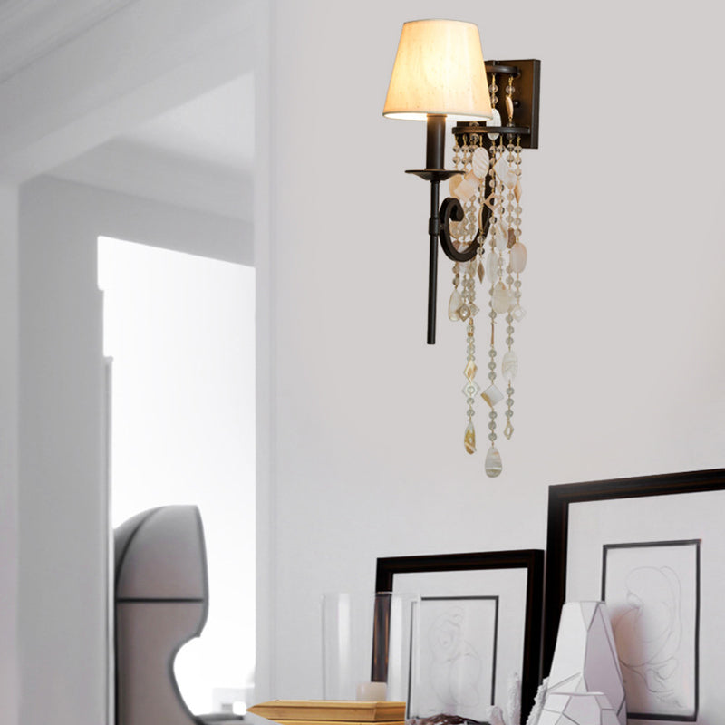 Vivolux | Torch Schlafzimmer Wandlicht Leuchte Klassische Metall 1 Licht Braun/Gold Wandleuchte mit/ohne Schirm