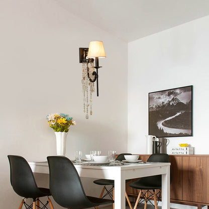 Vivolux | Torch Schlafzimmer Wandlicht Leuchte Klassische Metall 1 Licht Braun/Gold Wandleuchte mit/ohne Schirm