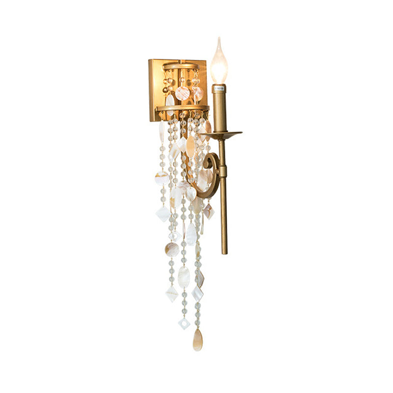 Vivolux | Torch Schlafzimmer Wandlicht Leuchte Klassische Metall 1 Licht Braun/Gold Wandleuchte mit/ohne Schirm