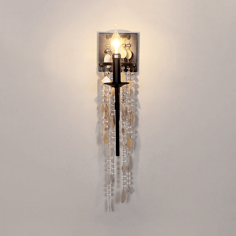Vivolux | Torch Schlafzimmer Wandlicht Leuchte Klassische Metall 1 Licht Braun/Gold Wandleuchte mit/ohne Schirm