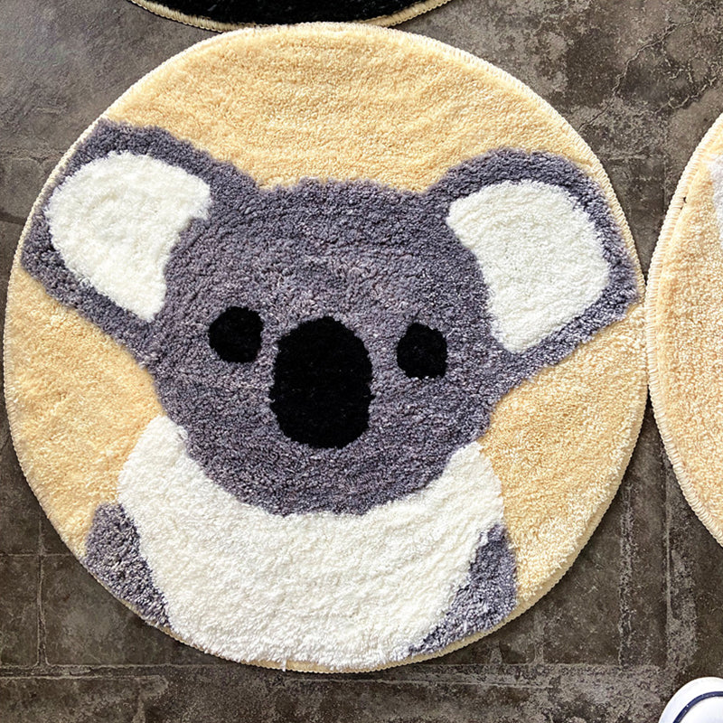 Vivolux | Lässiger Cartoon-Druck-Teppich Mehrfarbig Synthetik Teppich mit rutschfester Rückseite Haustierfreundlicher Teppich zur Dekoration