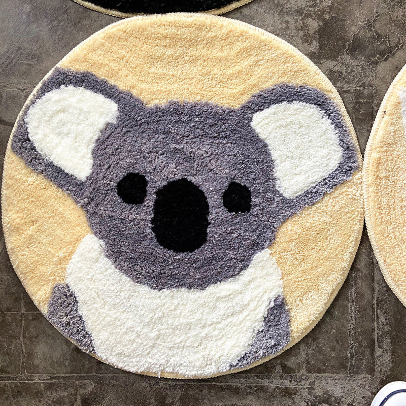 Vivolux | Lässiger Cartoon-Druck-Teppich Mehrfarbig Synthetik Teppich mit rutschfester Rückseite Haustierfreundlicher Teppich zur Dekoration