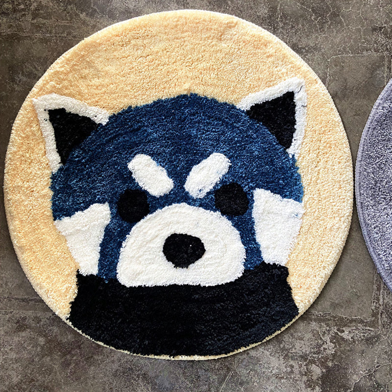 Vivolux | Lässiger Cartoon-Druck-Teppich Mehrfarbig Synthetik Teppich mit rutschfester Rückseite Haustierfreundlicher Teppich zur Dekoration