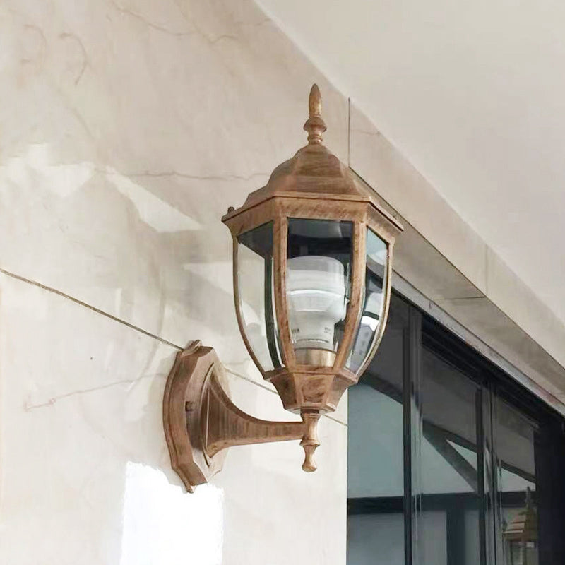 Vivolux | Bell Garden Wandverlichting Ideeën Vintage Aluminium 1-Licht Wandlamp met Glazen Kap